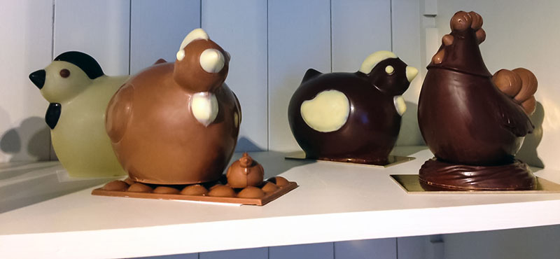 figurines chocolats de Pâques