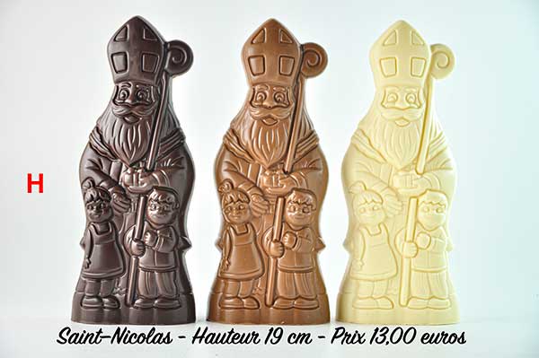 saint nicolas chocolat 19 cm