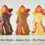 Saint Nicolas colorés - 19 cm de haut - 18 €